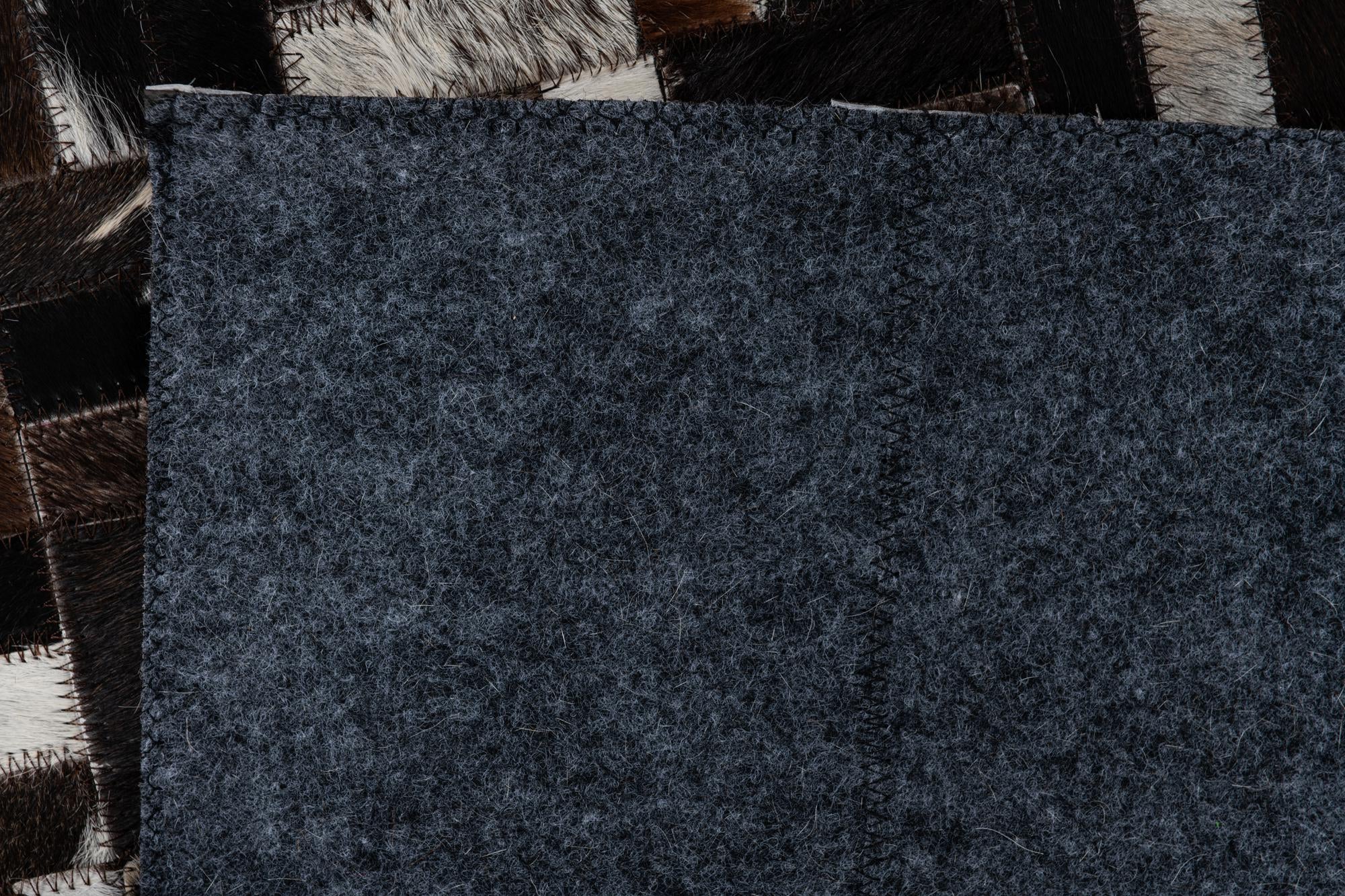 2' x 3' Cowhide Leather Rug
