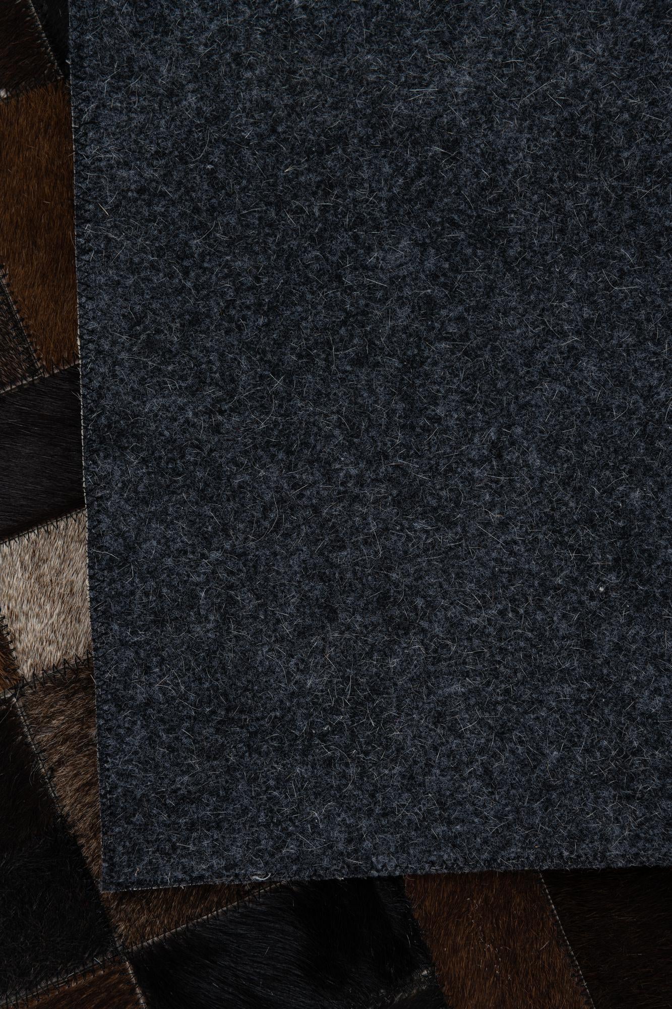 5' x 7' 9 Cowhide Leather Rug