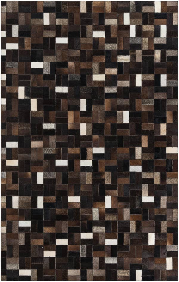 Detail image of 5' x 7' 9 Cowhide Leather Rug