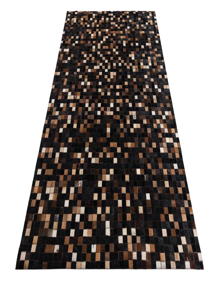 Detail image of 5' x 7' 8 Cowhide Leather Rug