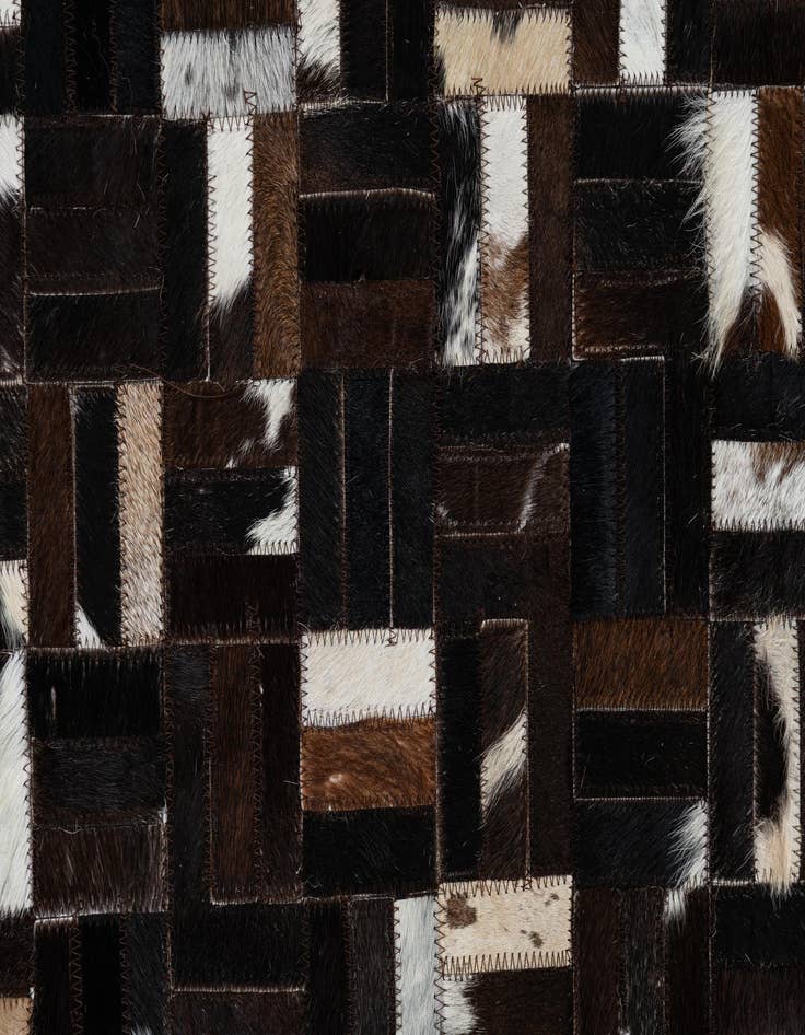 Detail image of 2' 1 x 3' Cowhide Leather Rug