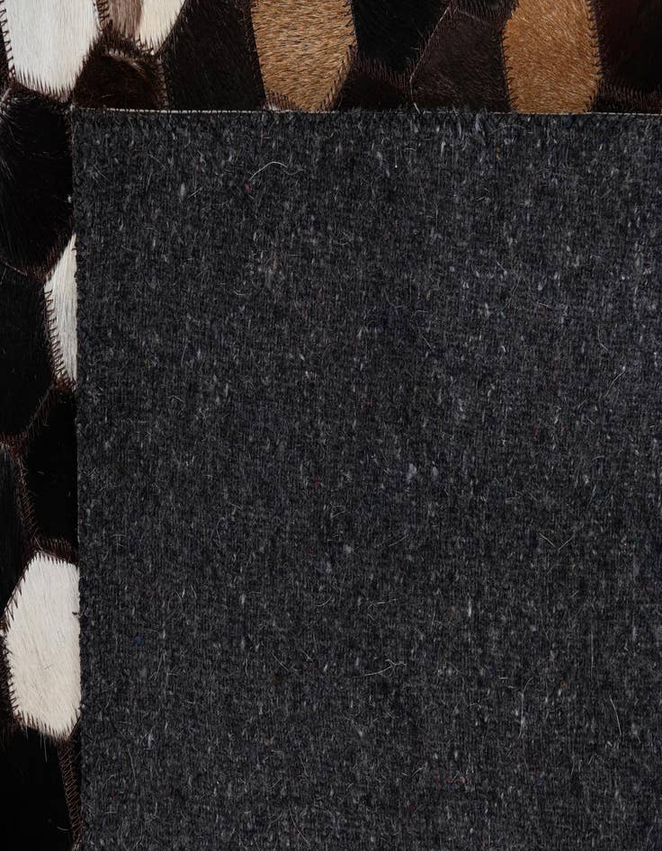 Detail image of 5' 1 x 8' 1 Cowhide Leather Rug