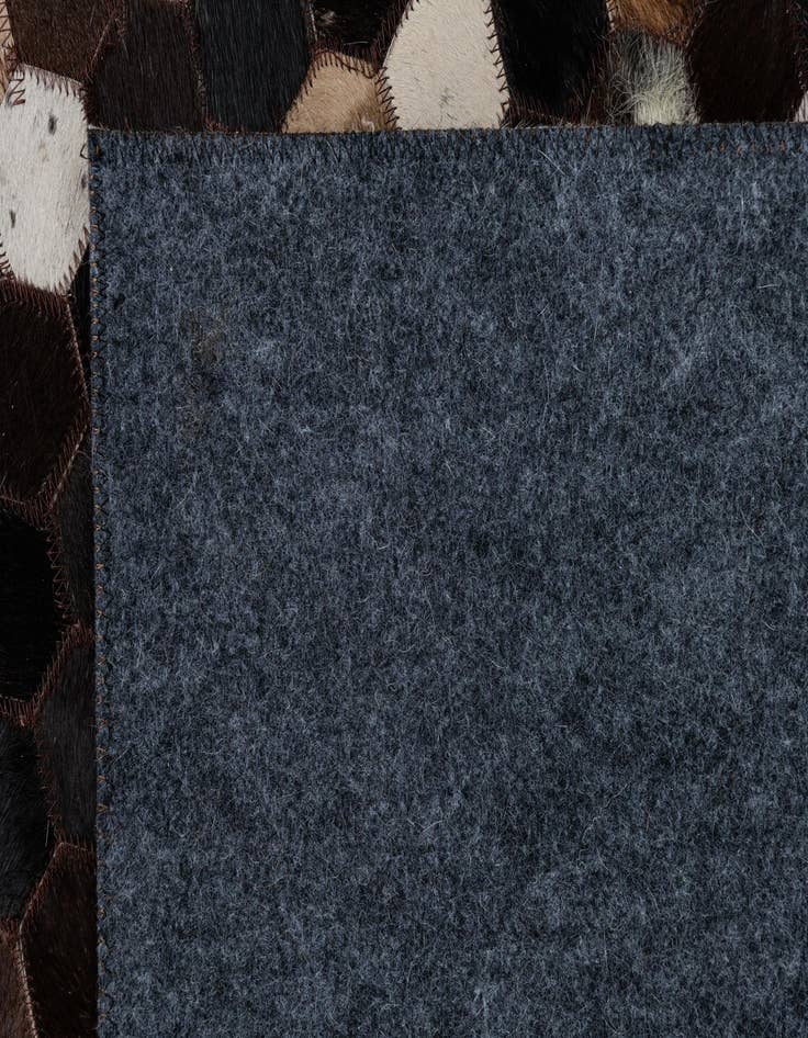 Detail image of 5' 1 x 8' Cowhide Leather Rug