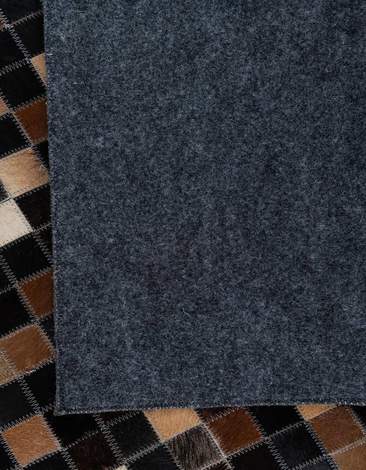 Detail image of 5' 1 x 8' Cowhide Leather Rug