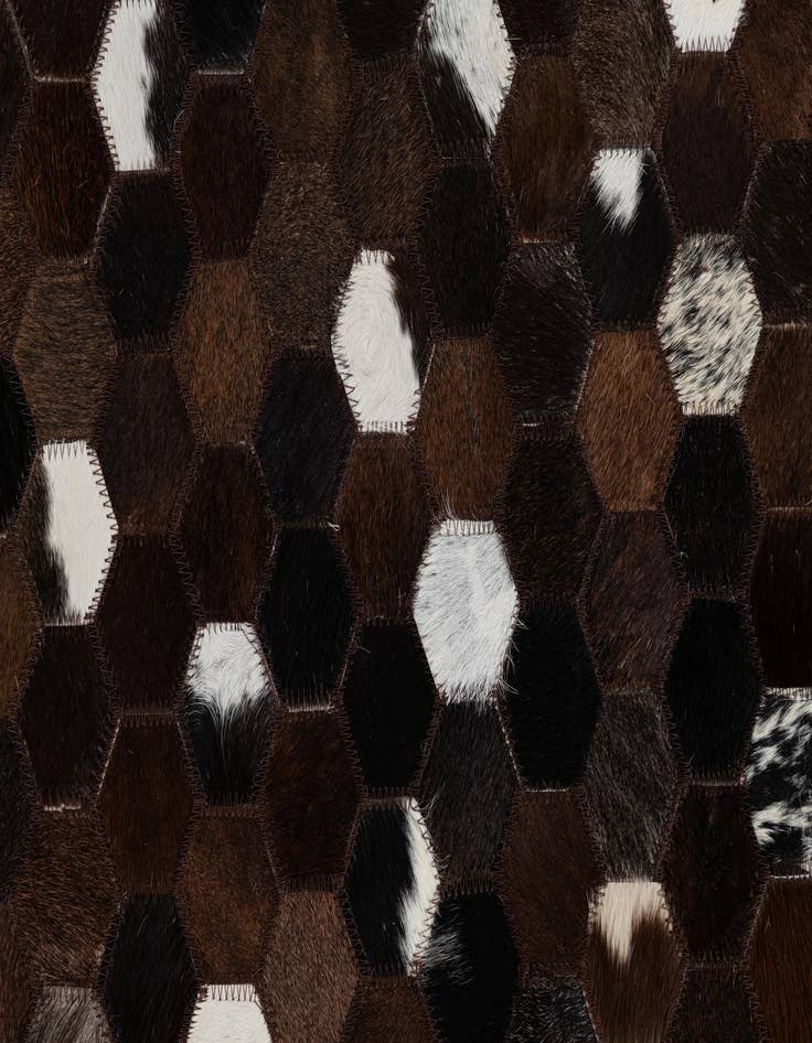Detail image of 5' x 8' Cowhide Leather Rug