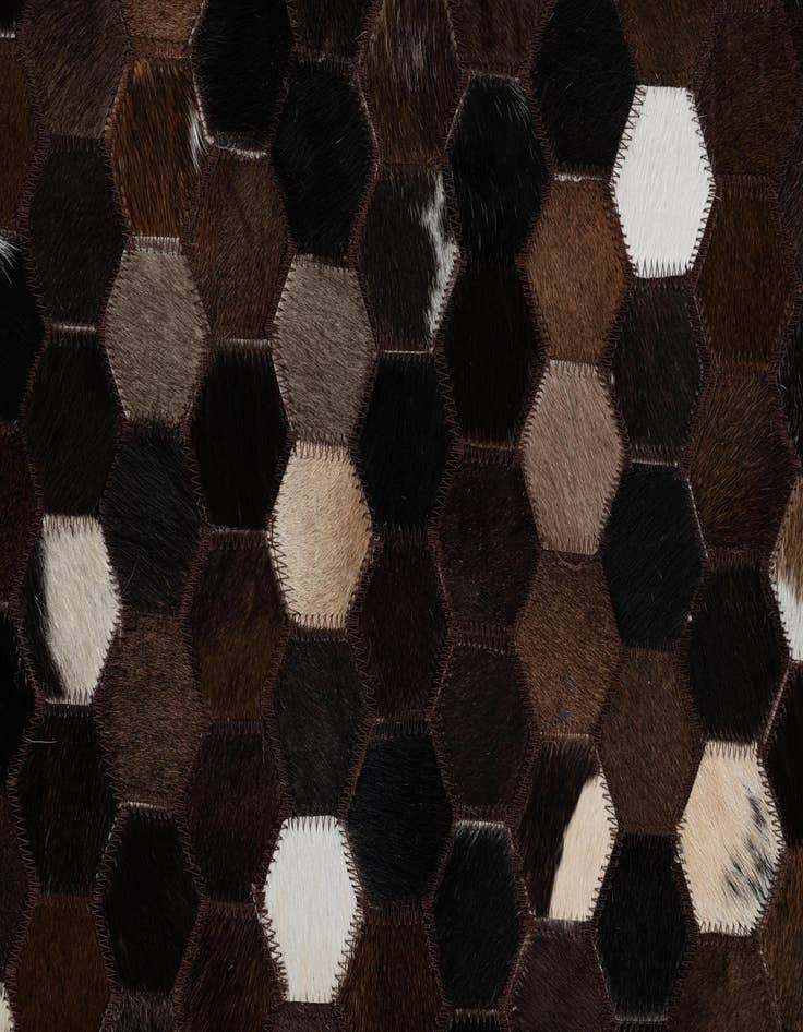 Detail image of 5' x 8' Cowhide Leather Rug