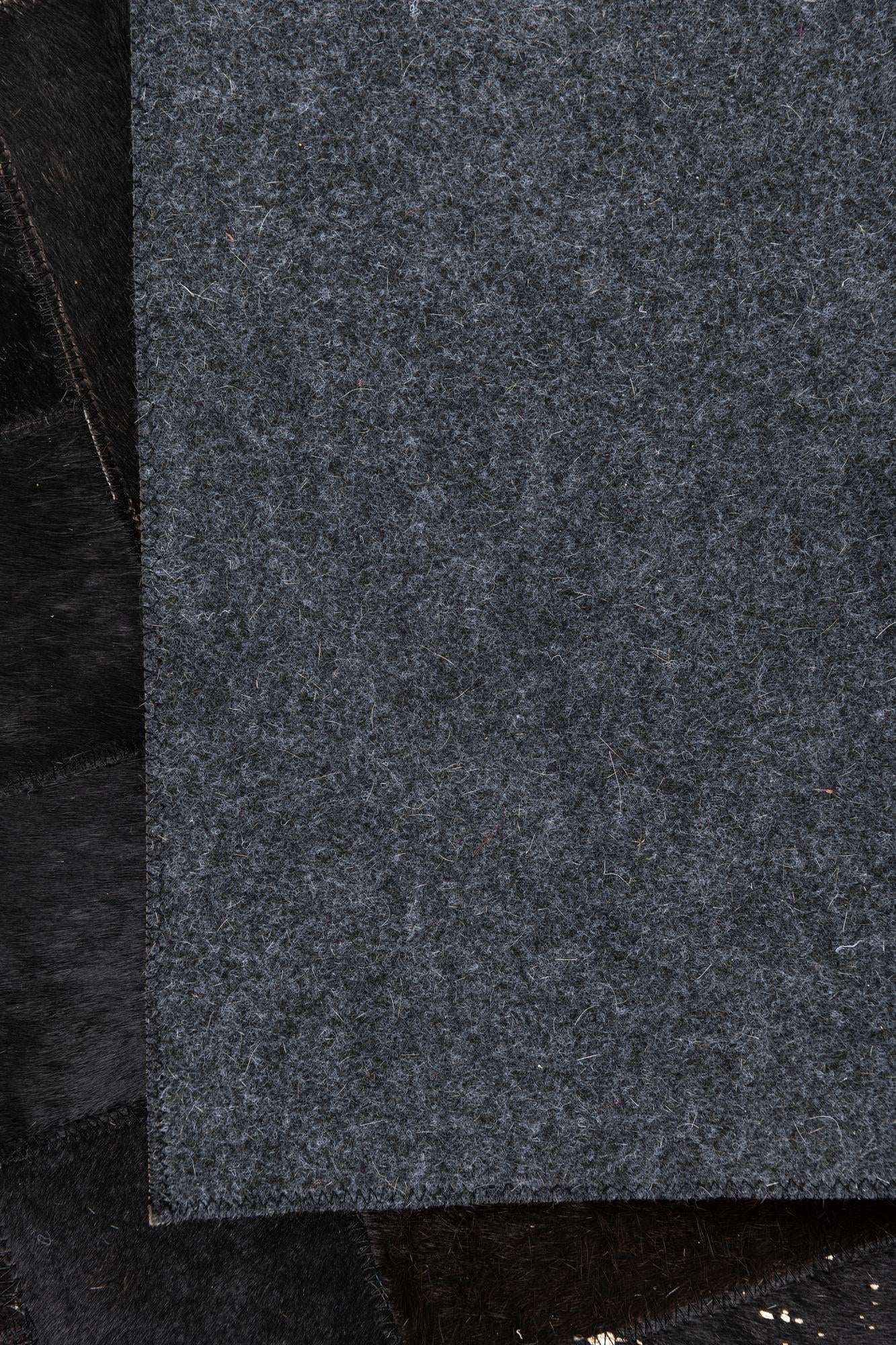 4' 10 x 8' Cowhide Leather Rug
