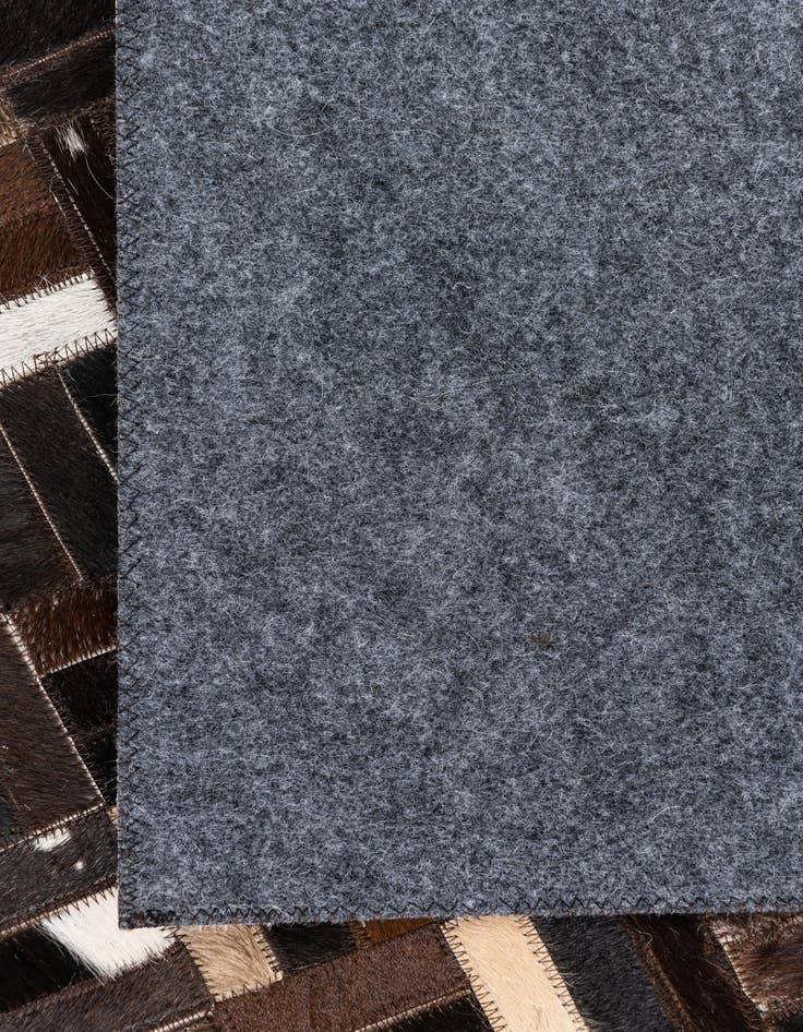 Detail image of 5' x 7' 10 Cowhide Leather Rug