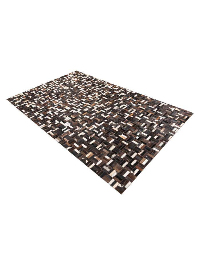 5' x 8' Cowhide Leather Rug