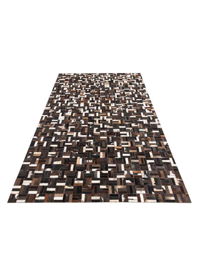 5' x 8' Cowhide Leather Rug
