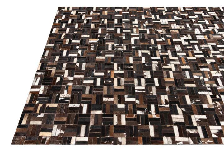 5' x 8' Cowhide Leather Rug