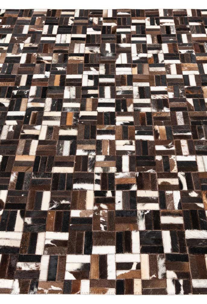 5' x 8' Cowhide Leather Rug
