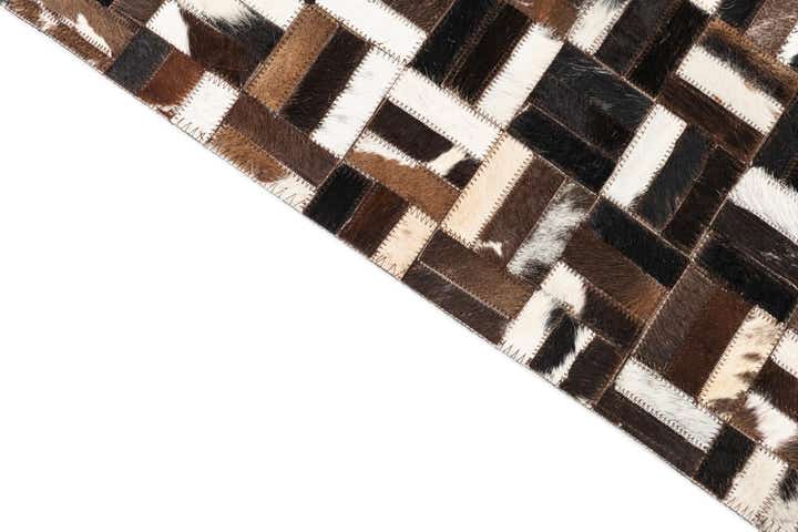 5' x 8' Cowhide Leather Rug