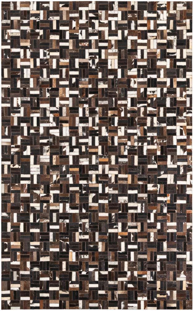 5' x 8' Cowhide Leather Rug