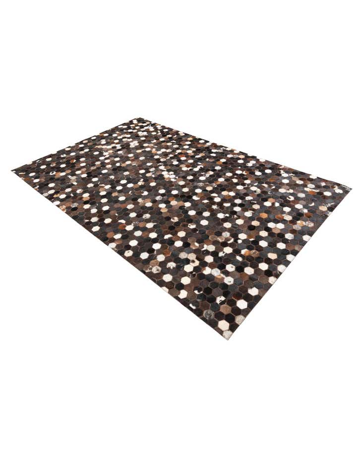 5' x 8' Cowhide Leather Rug