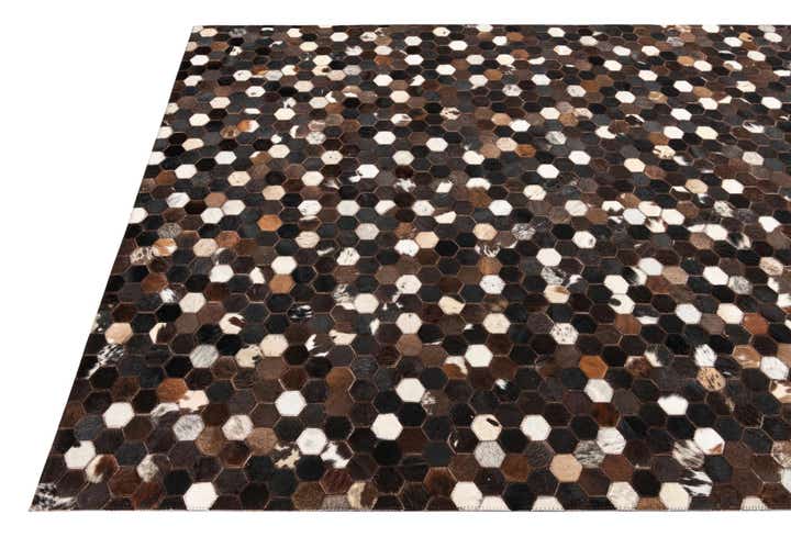 5' x 8' Cowhide Leather Rug
