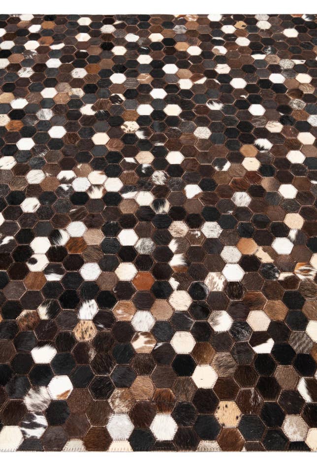 Detail image of 5' x 8' Cowhide Leather Rug
