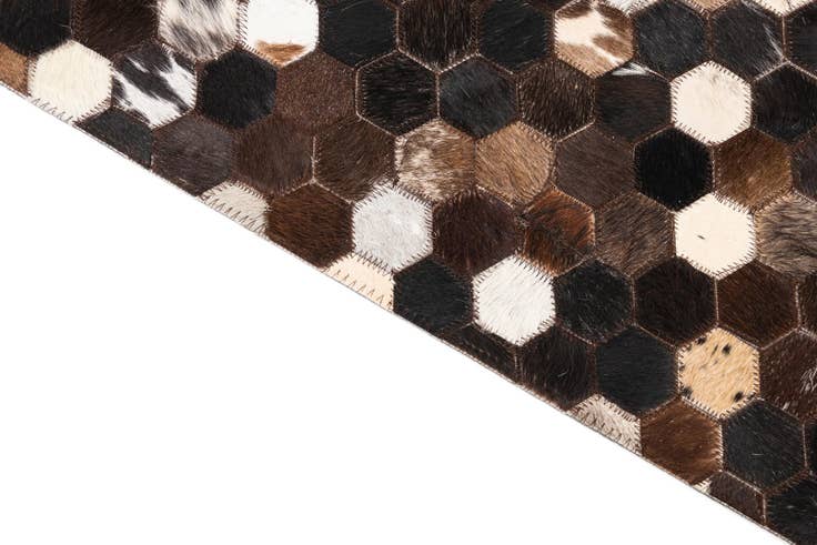 Detail image of 5' x 8' Cowhide Leather Rug