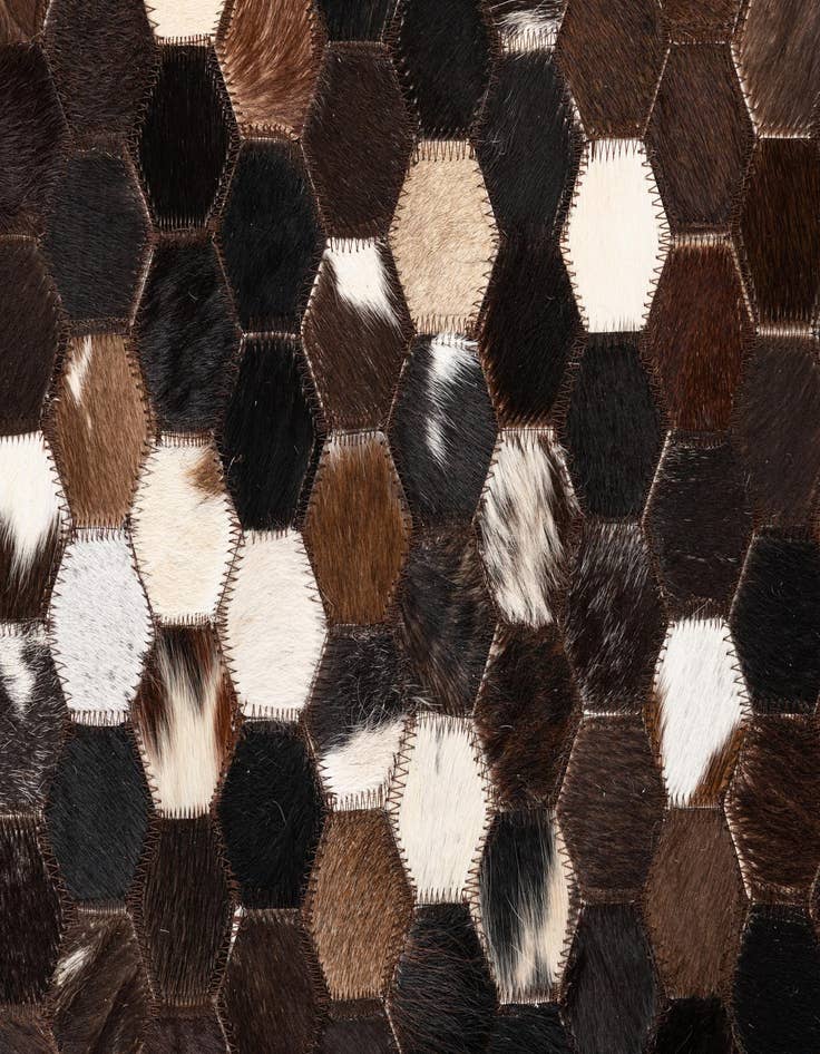 Detail image of 5' x 8' Cowhide Leather Rug