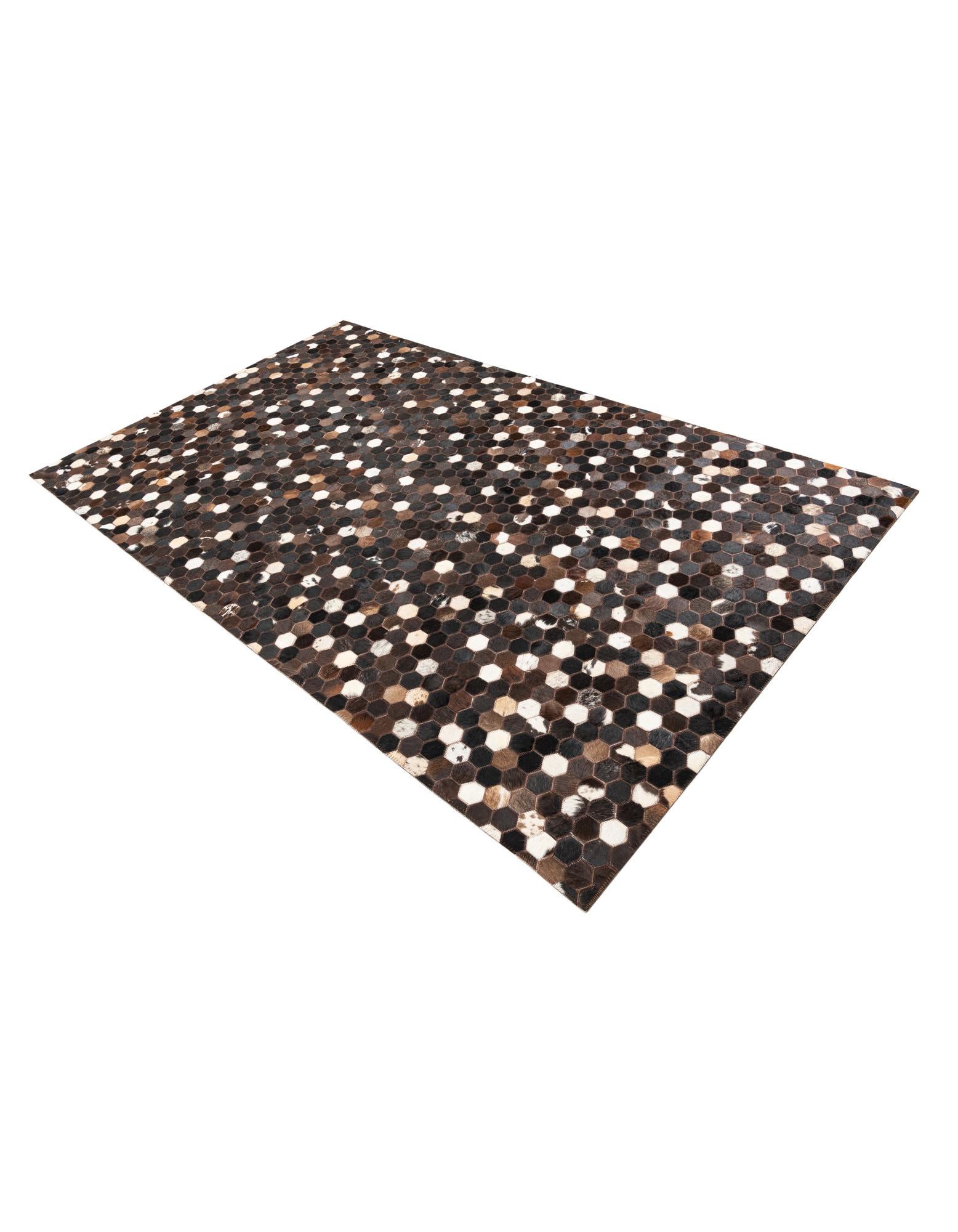 5' x 8' Cowhide Leather Rug