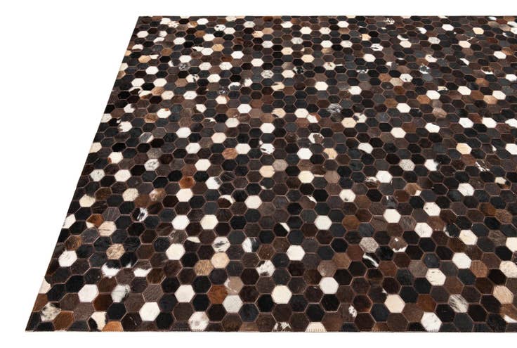 Detailansicht von 150cm x 245cm Cowhide Leather Teppich