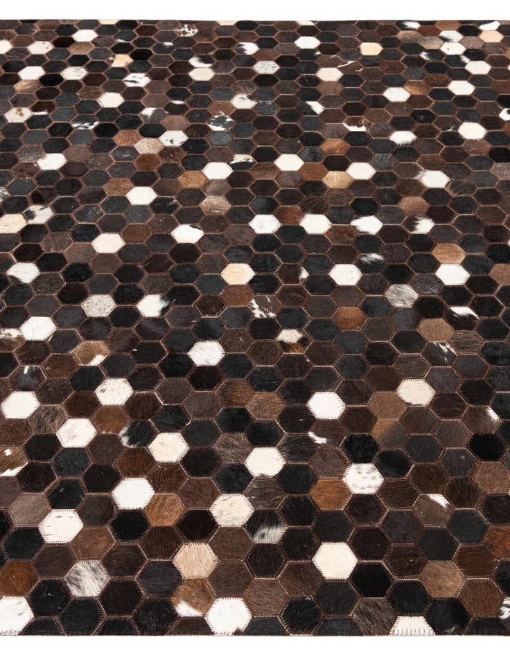 Detail image of 5' x 8' Cowhide Leather Rug
