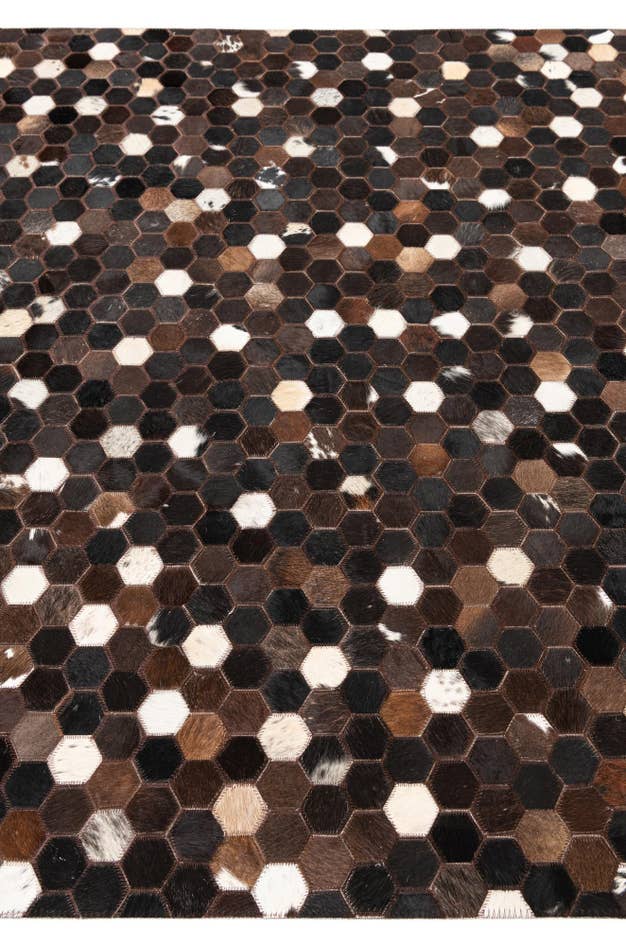 Detailansicht von 150cm x 245cm Cowhide Leather Teppich