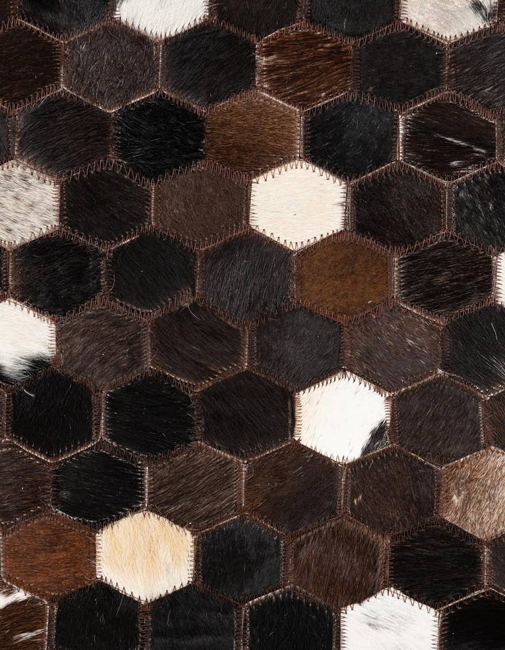 Detail image of 5' x 8' Cowhide Leather Rug