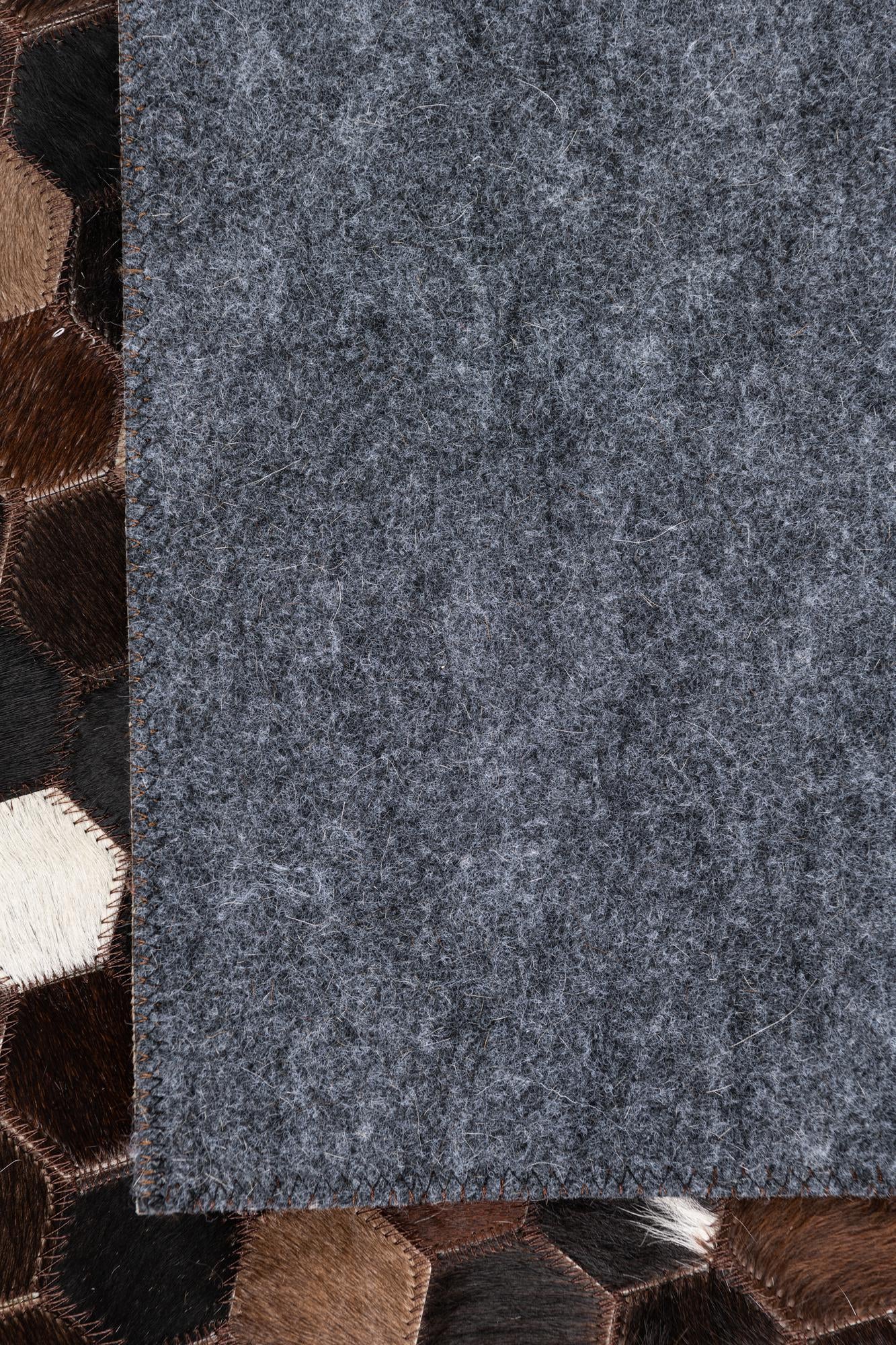 5' x 8' Cowhide Leather Rug