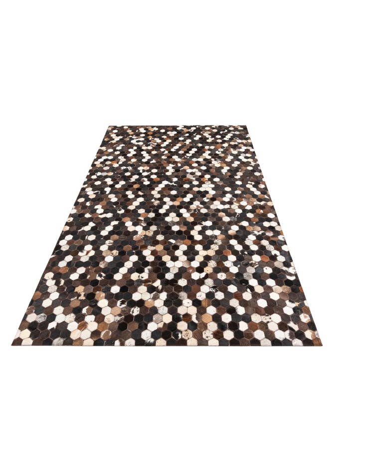 Detail image of 5' x 7' 10 Cowhide Leather Rug