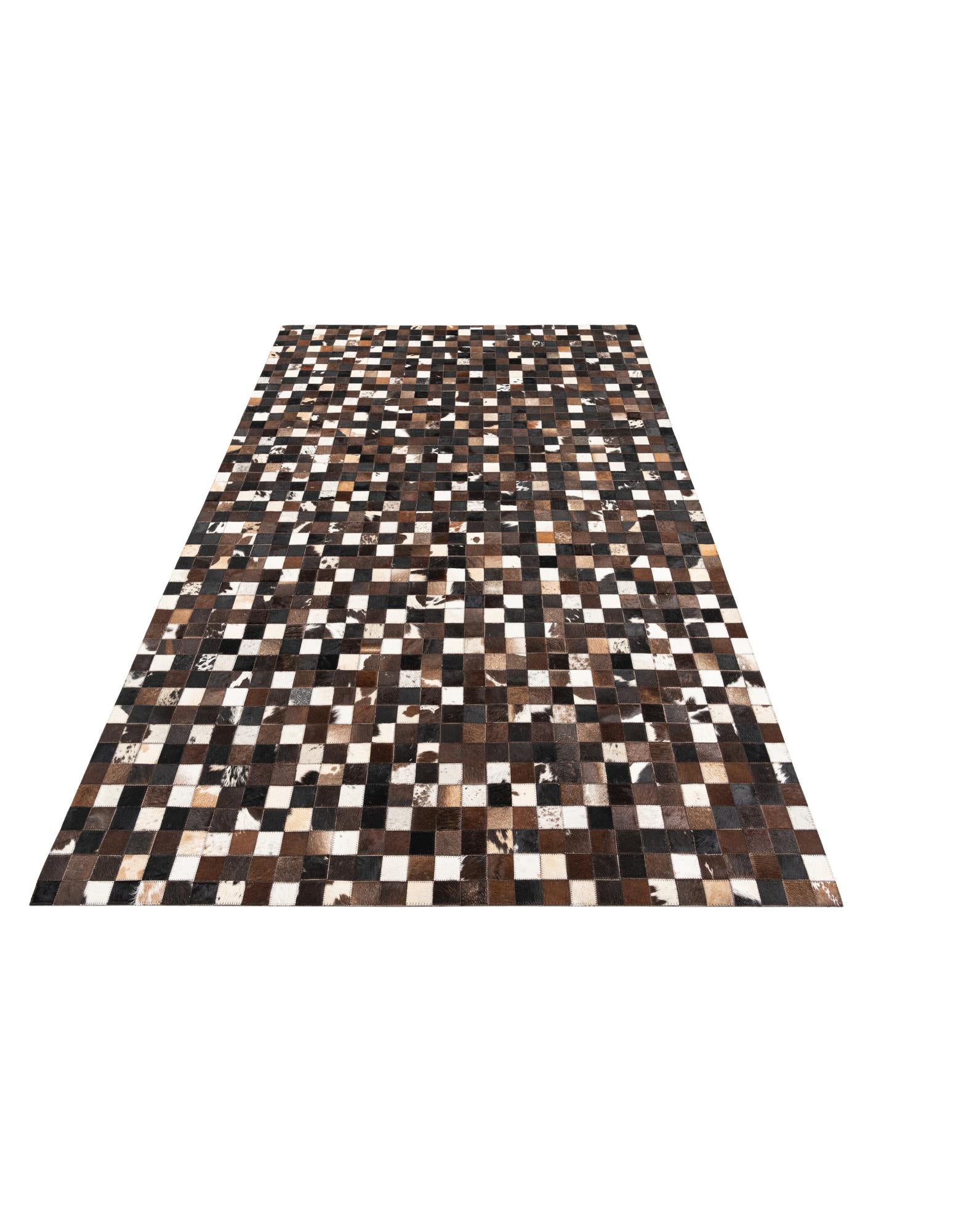 5' 1 x 8' 2 Cowhide Leather Rug