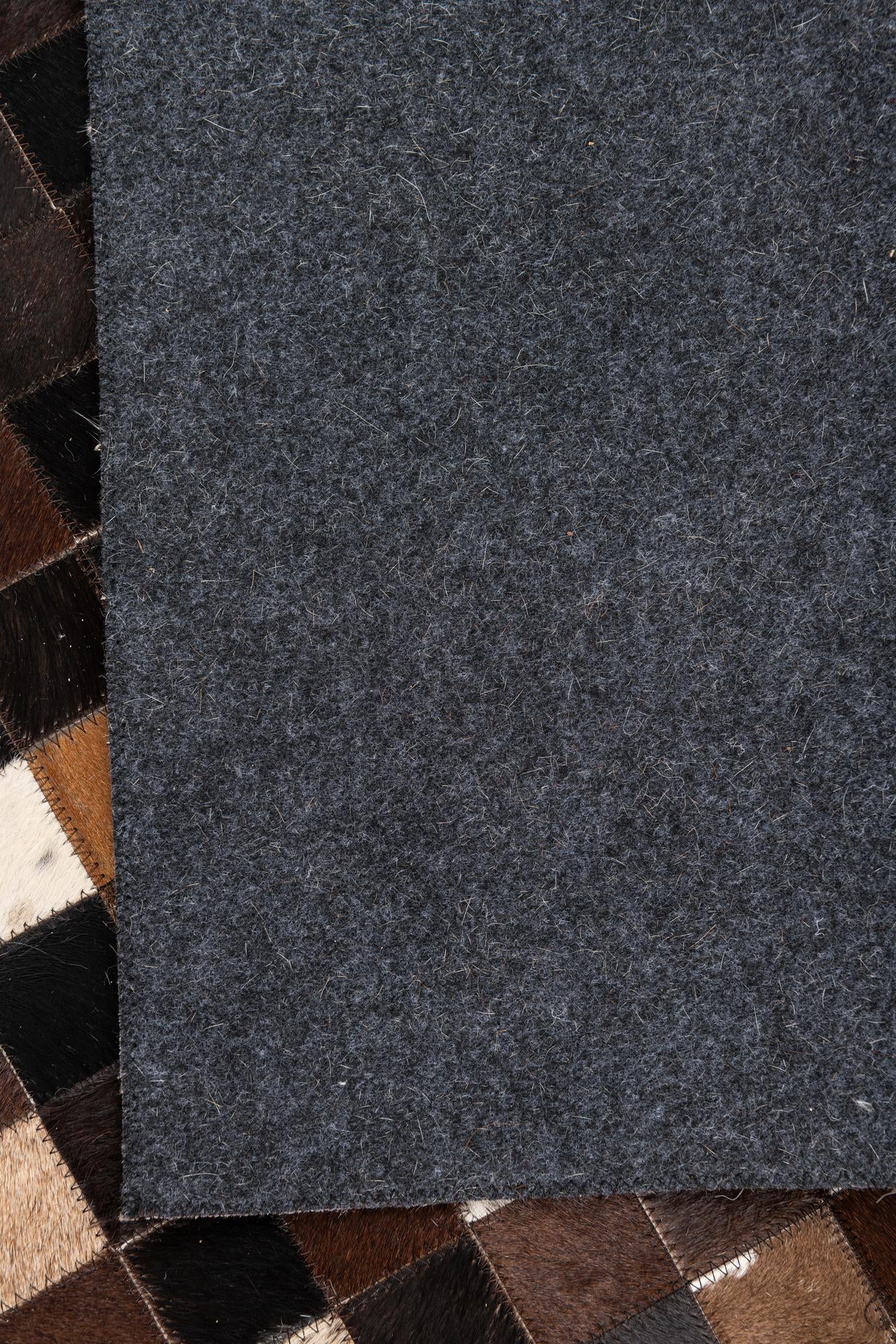 5' 1 x 8' 2 Cowhide Leather Rug