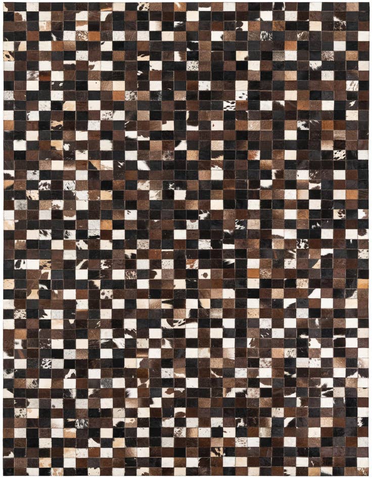 Detail image of 5' 1 x 8' 2 Cowhide Leather Rug