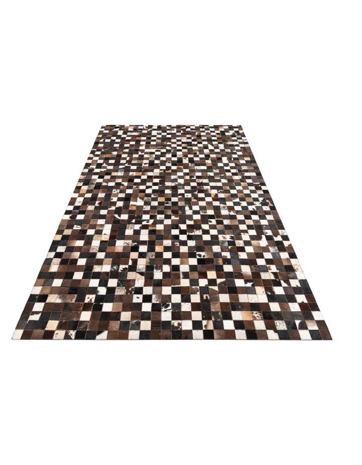 5' x 8' Cowhide Leather Rug