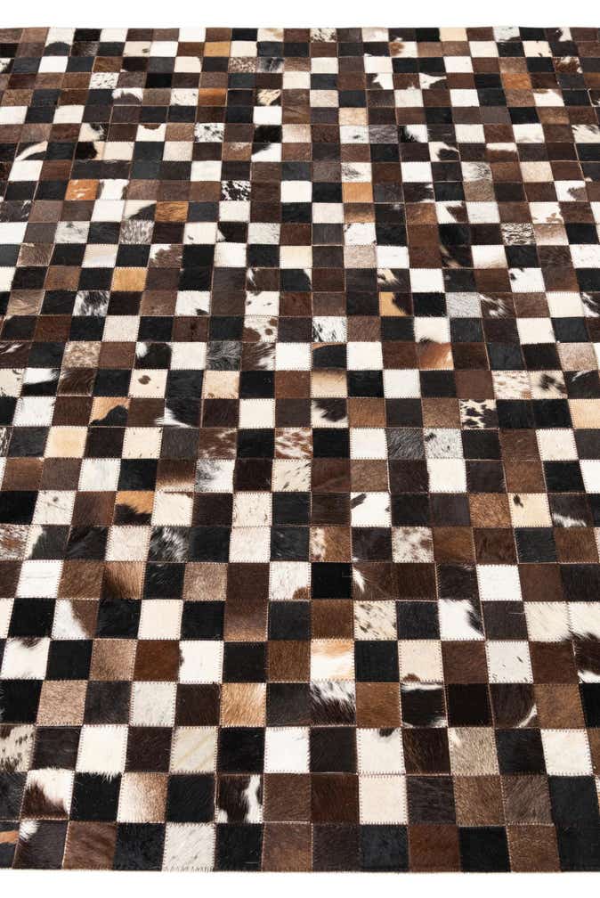 5' x 8' Cowhide Leather Rug