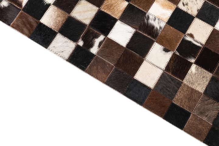 5' x 8' Cowhide Leather Rug