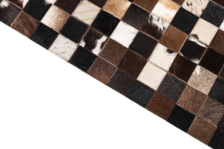 Detail image of 5' x 8' Cowhide Leather Rug