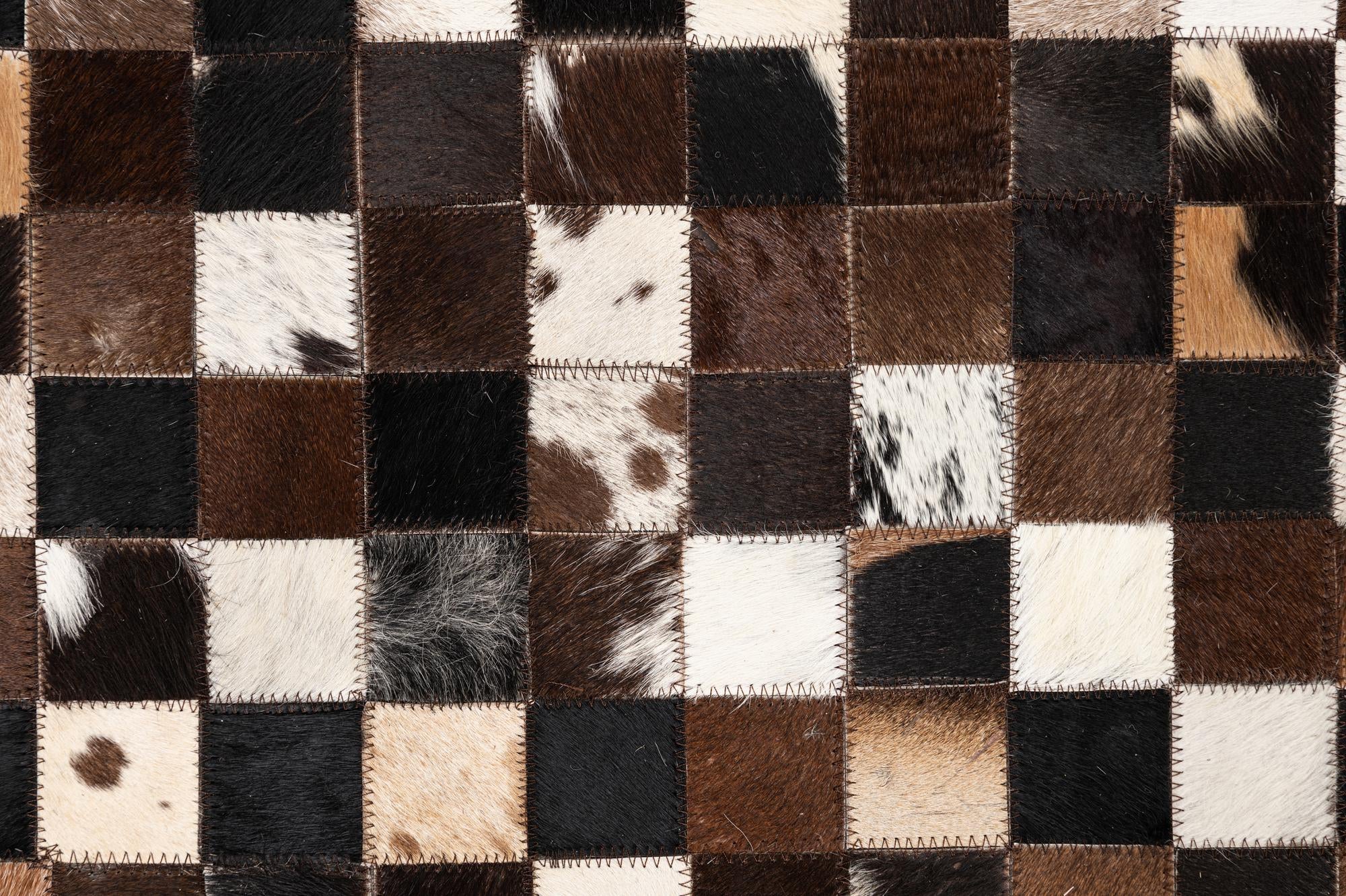 5' x 8' Cowhide Leather Rug