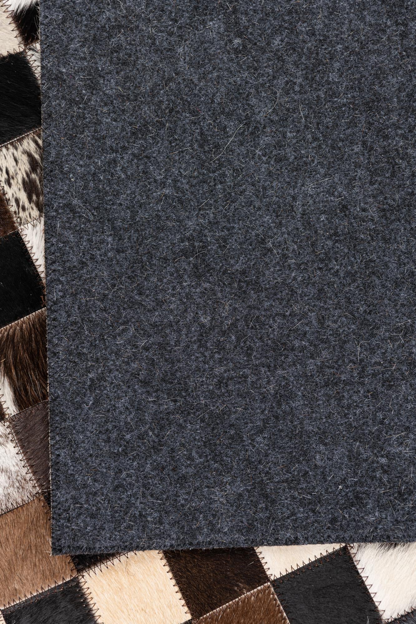 5' x 8' Cowhide Leather Rug