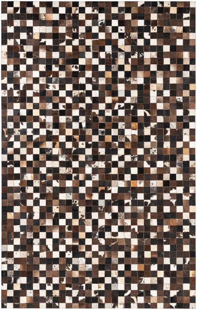 5' x 8' Cowhide Leather Rug