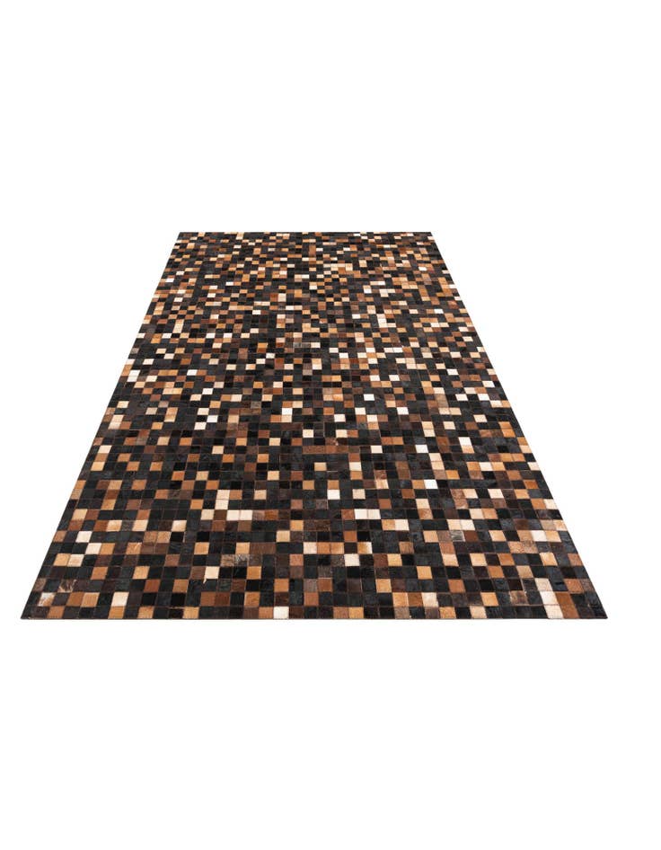 Detail image of 5' x 7' 9 Cowhide Leather Rug