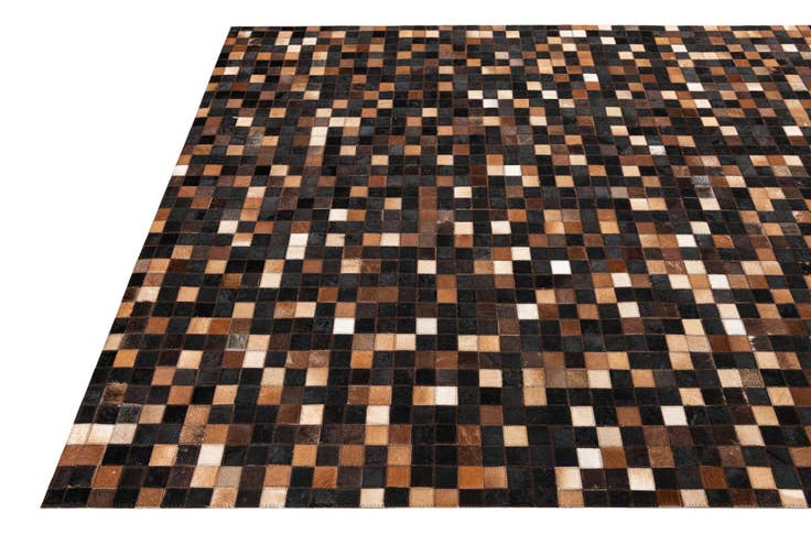 Detail image of 5' x 7' 9 Cowhide Leather Rug