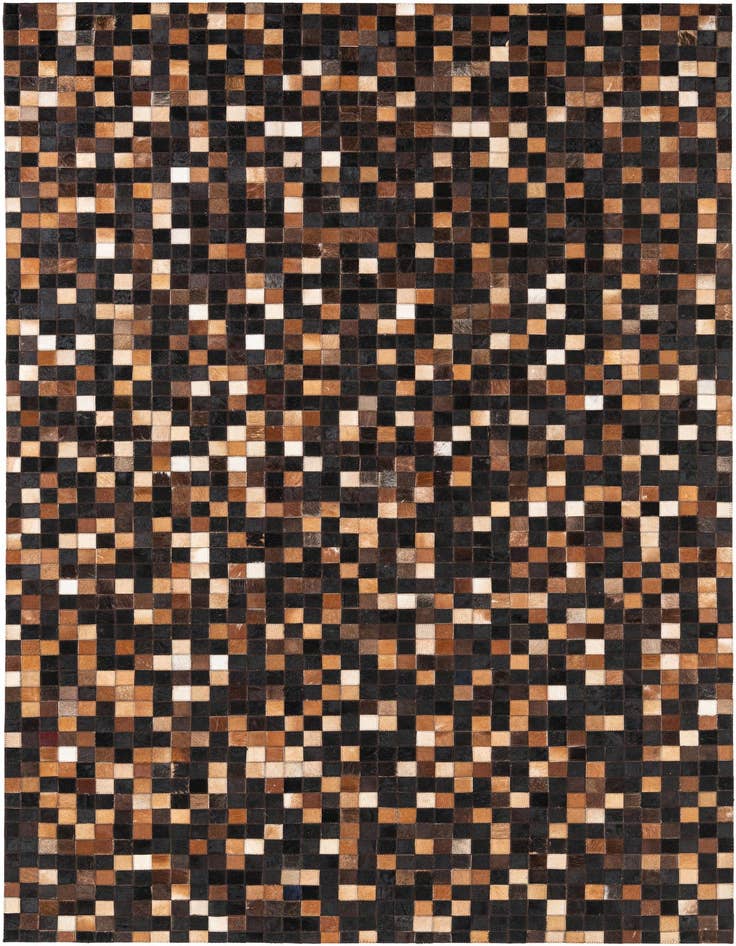 Detail image of 5' x 7' 9 Cowhide Leather Rug