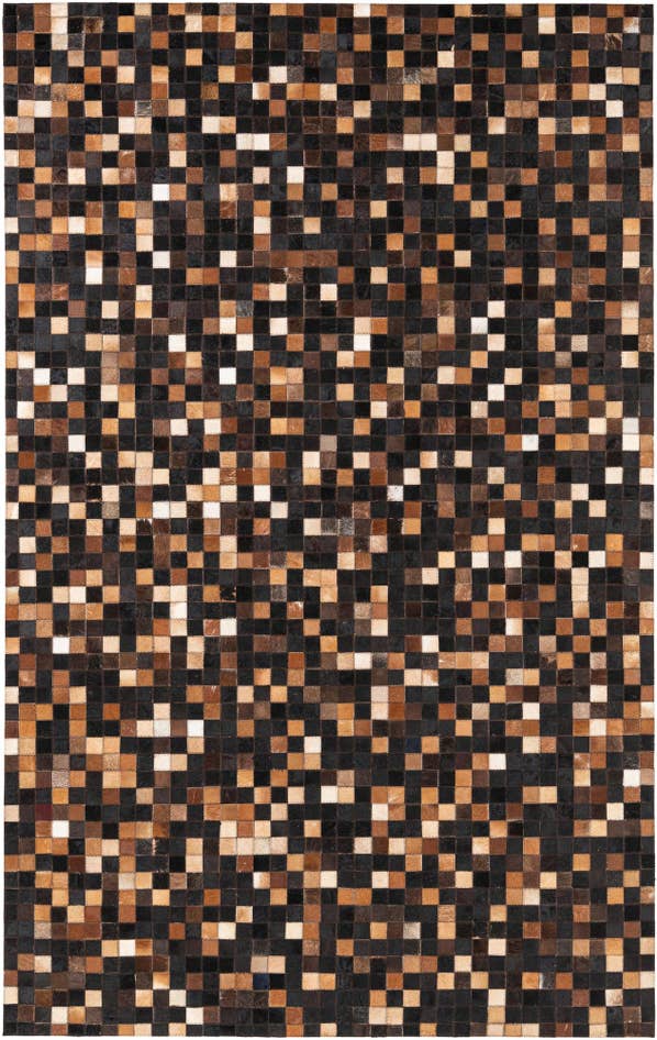 Detail image of 5' x 7' 9 Cowhide Leather Rug