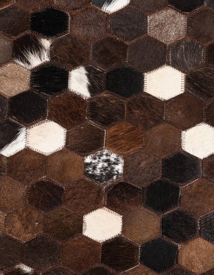 Detail image of 5' x 8' Cowhide Leather Rug