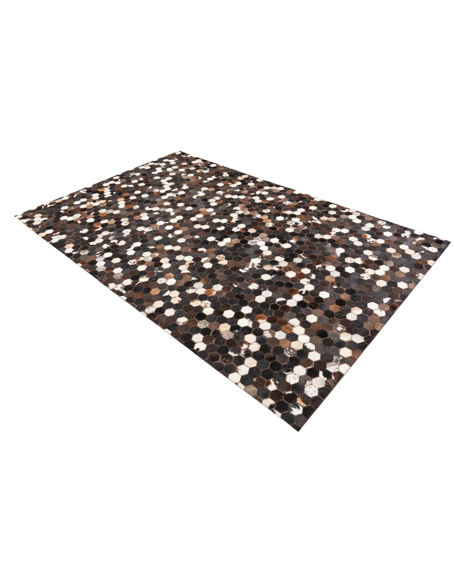 5' x 8' Cowhide Leather Rug
