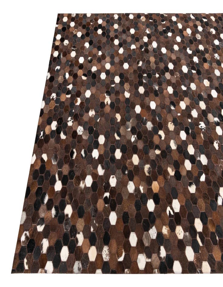 Detail image of 5' x 8' Cowhide Leather Rug
