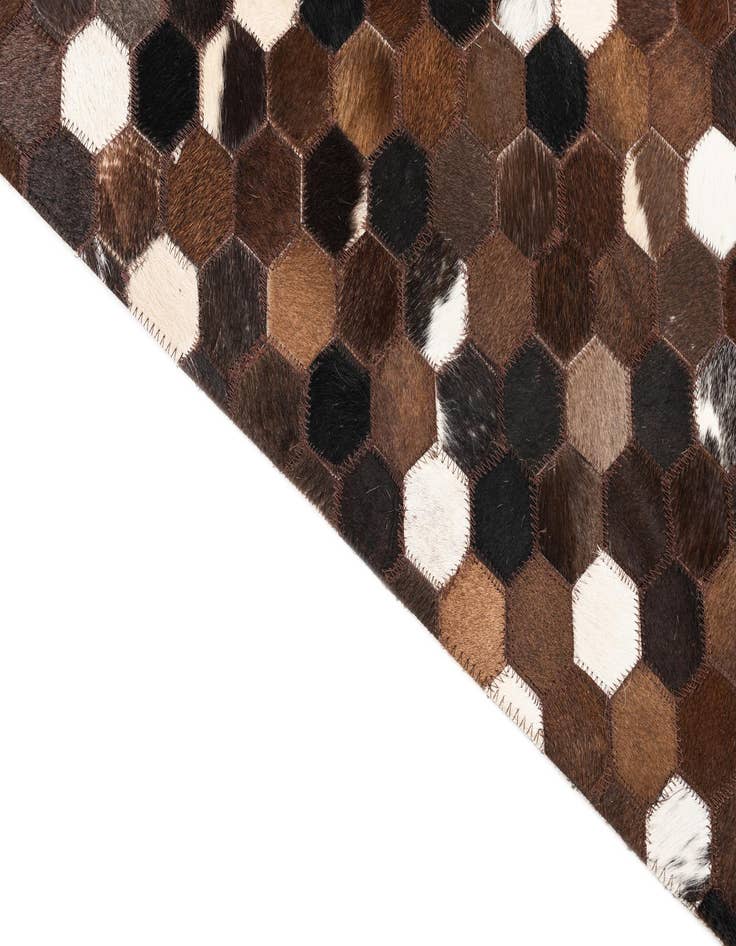 Detail image of 5' x 8' Cowhide Leather Rug