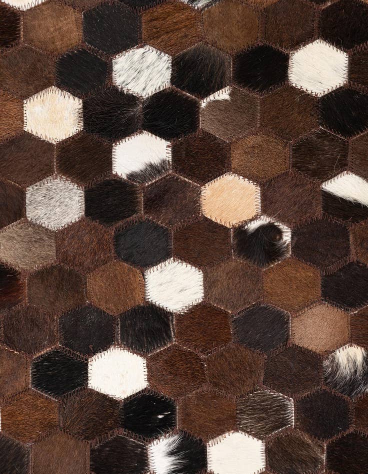 Detail image of 5' x 8' Cowhide Leather Rug