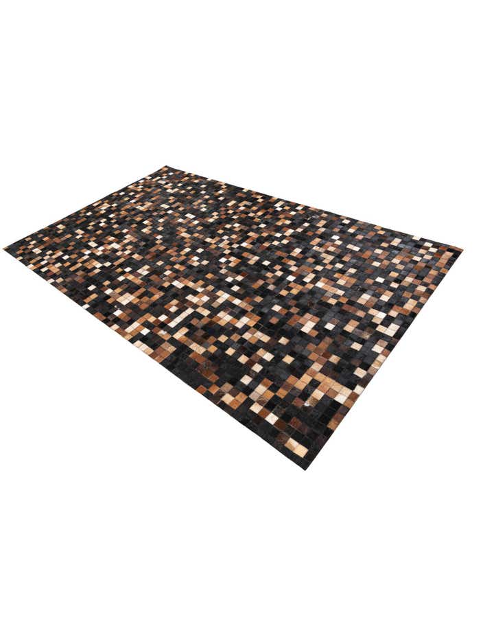5' x 8' Cowhide Leather Rug